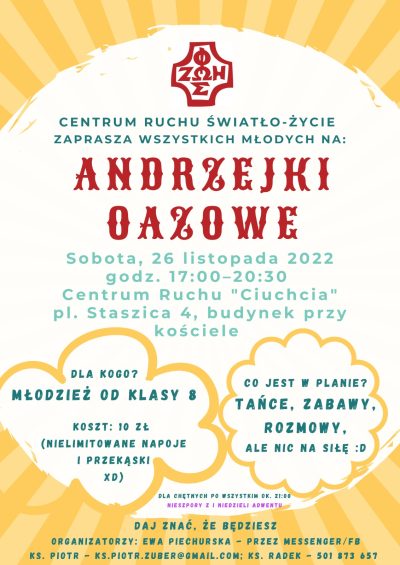 Andrzejki Oazowe 2022-11-26